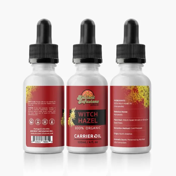 100% Pure Witch Hazel Carrier Oil | Skin, Hair & Essential Oil Blends