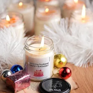 Celebration Bliss Jar Scented Candles Gift | Single | 6.4 x 8 cm / 2.5 x 3.15 inches