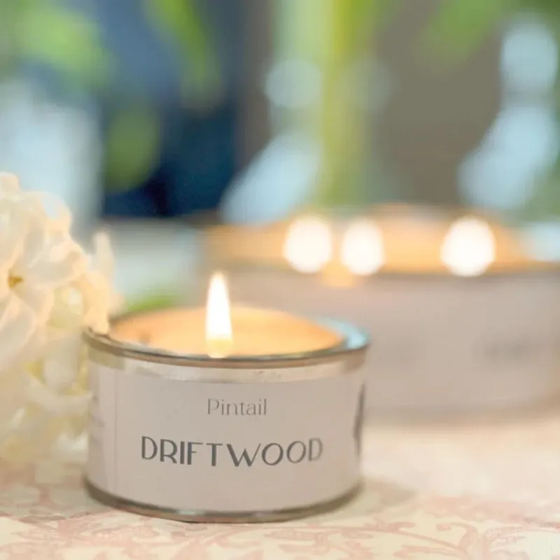 Driftwood Paint Pot Candle