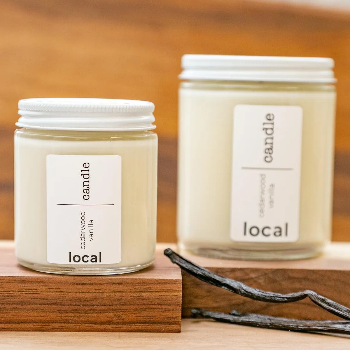 local candle - coffee peppermint vanilla