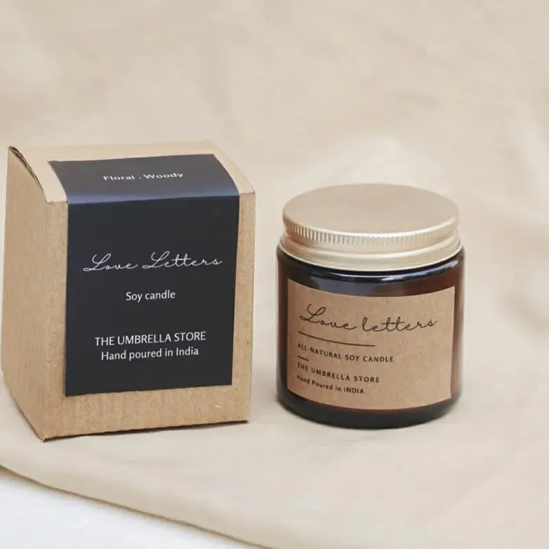 Love letters Scented Candle | Single | 6.1 x 6.9 cm / 2.4 x 2.7 inches
