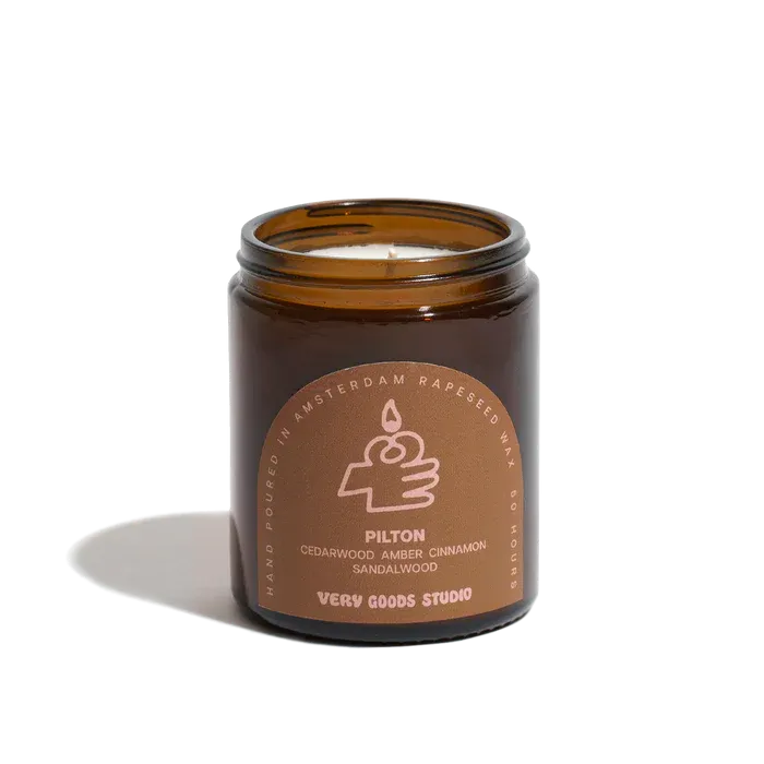 Very Goods Studio Amber Glass Candles - Pilton